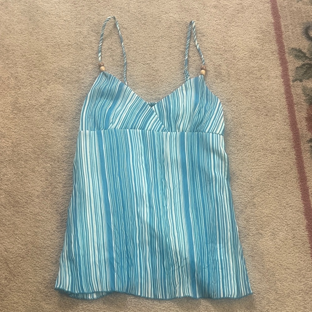 Blue Striped Women's Top